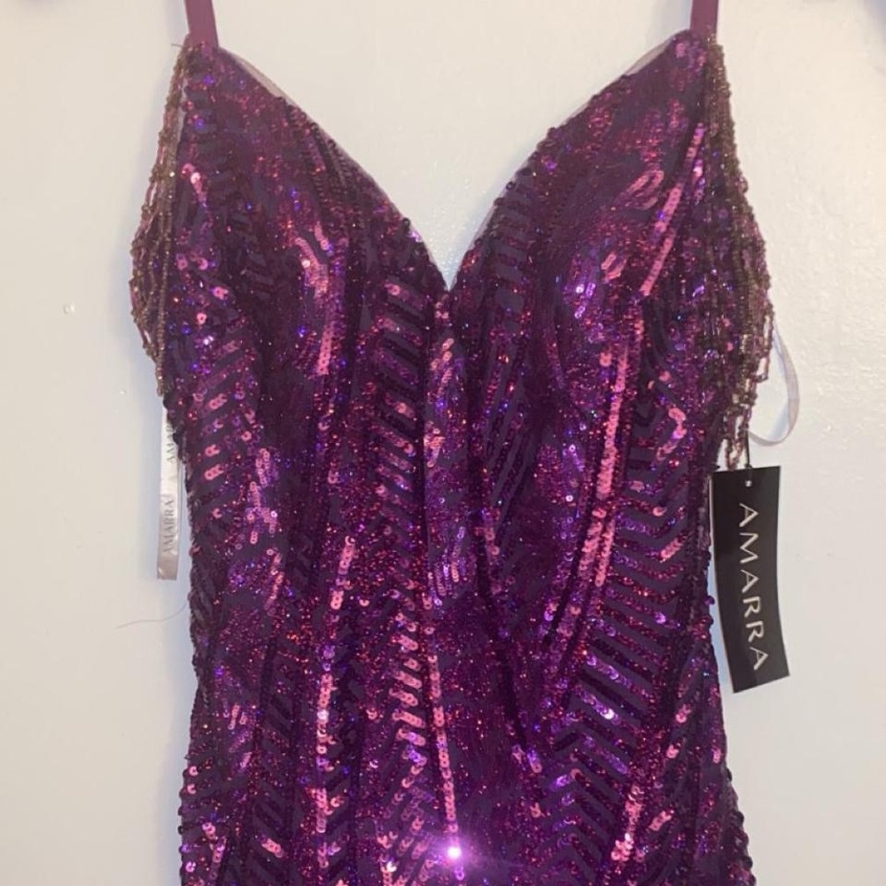 Amarra Purple Sequin Dress